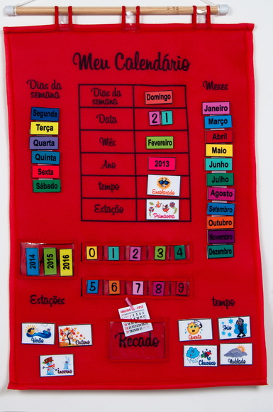 Calendário de Velcro