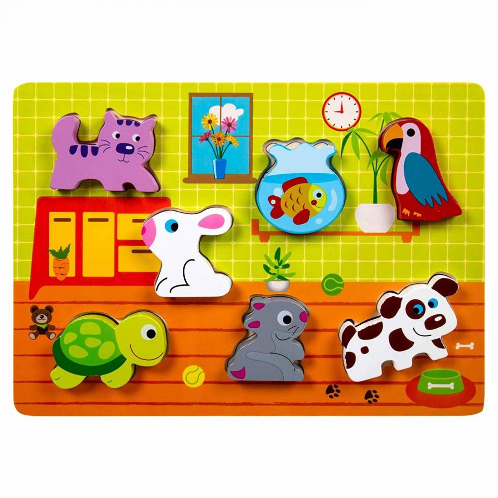 Tabuleiro Encaixe Animal